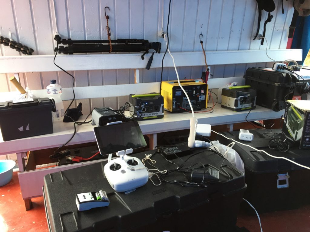 Houseboat Amazon’s charging station. (Photo by Laura K. Marsh)