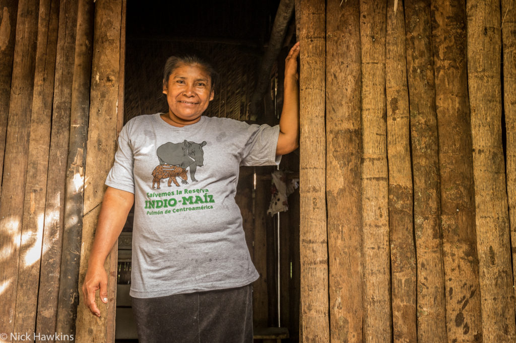 A Rama woman at her home in San Juan de Nicaragua. (Photo by Nick Hawkins)