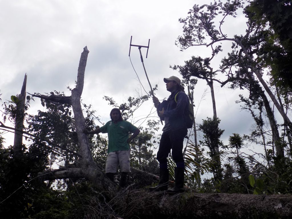 Dans in search of Baird’s Tapirs Almuk, Wes, and Suksuk in 2017. (Photo courtesy of Armando Dans)
