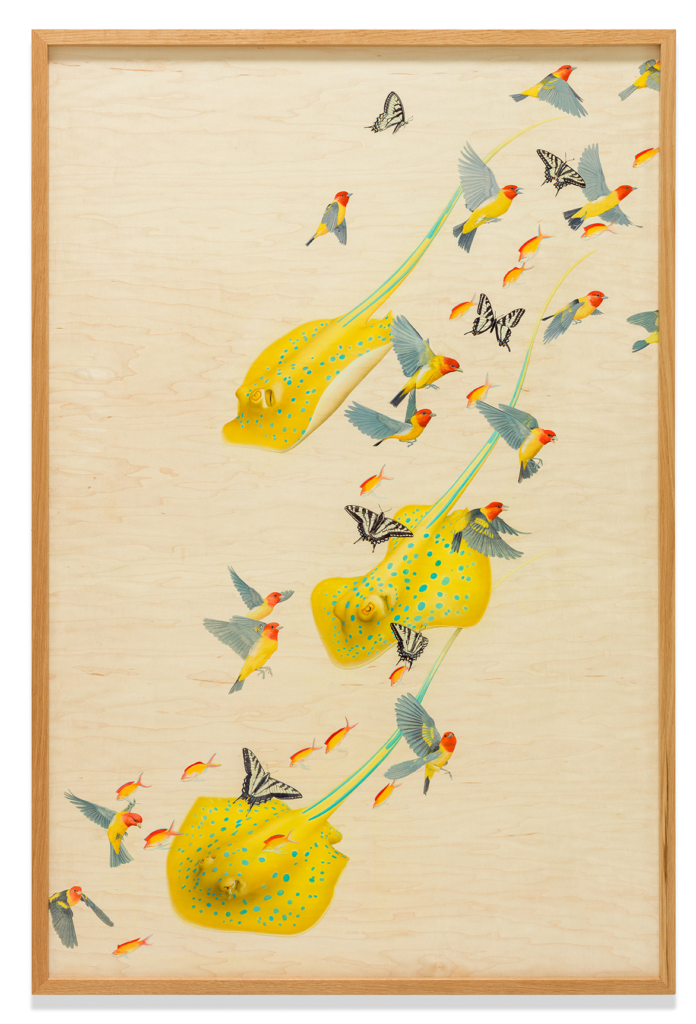 Tiffany Bozic, Joy, acrylic on maple panel, 49 x 32 in. (124.4 x 81.2 cm.), 2017. Donated by the artist.