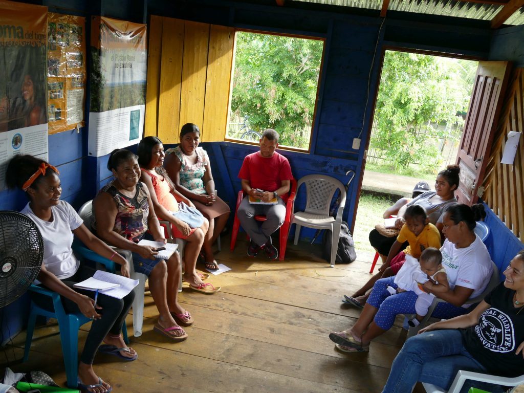 Women from Greytown present their proposals for a new micro enterprise center.