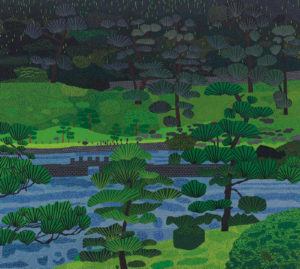Japanese Garden, Artwork, Jonas Wood
