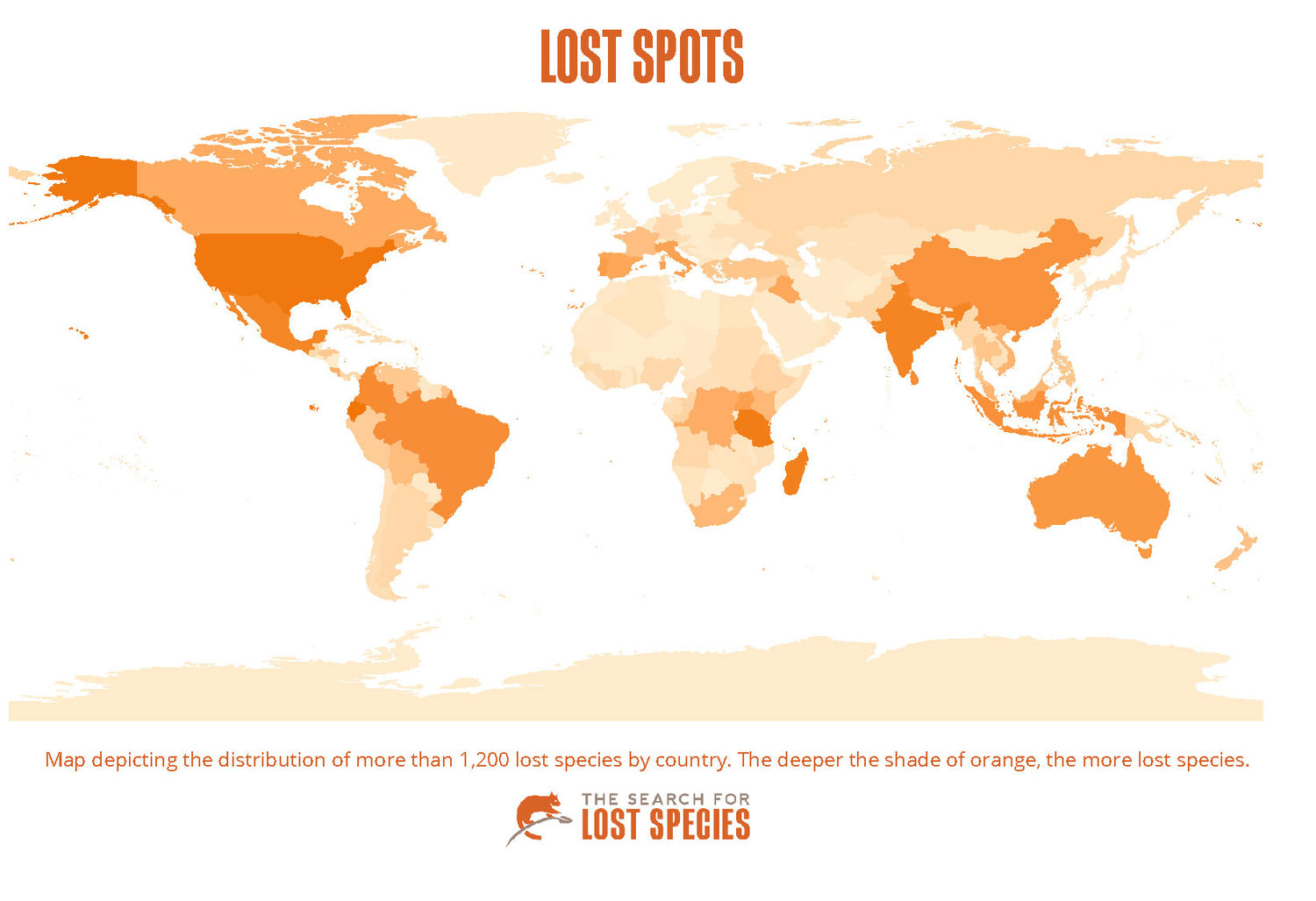 Lost Species - Map of Lost Spots