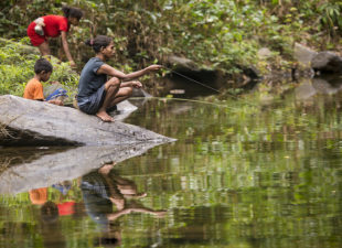 Batak tribe fishing