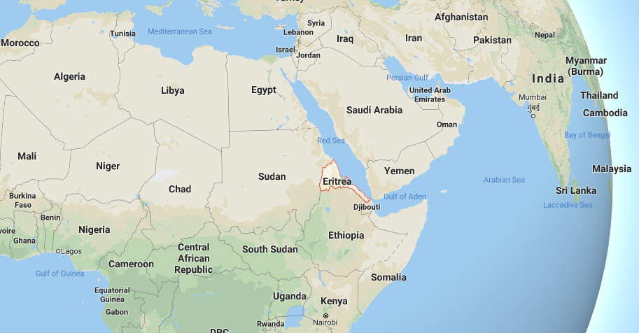 Eritrea Google Map