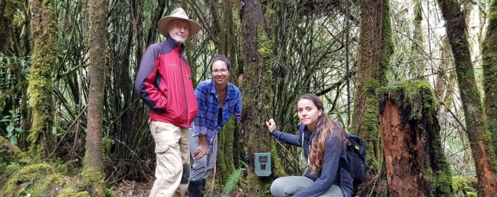 Jim Sanderson and camera trap team in Costa Rica
