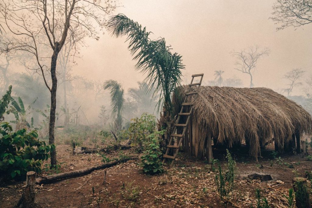 Local indigenous peoples homes affected by the wildfires